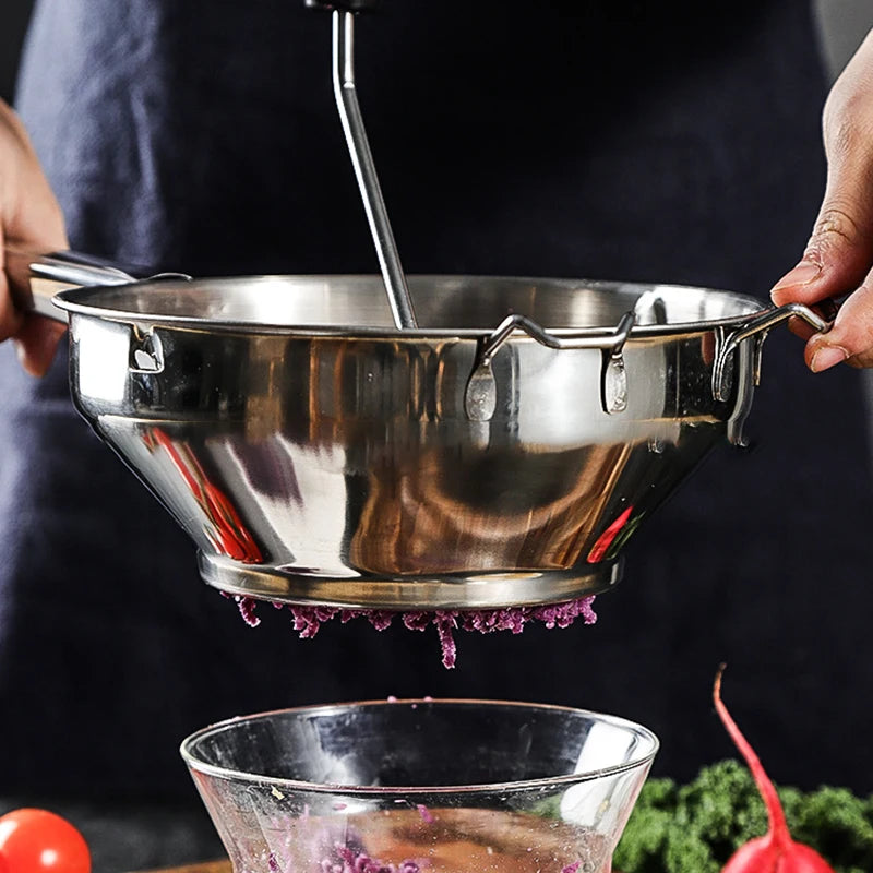 Potato Masher Stainless Steel Vegetable Fruits Puree Pressing Tool Pumpkin Grinder Food Mashing Kitchen Accessories
