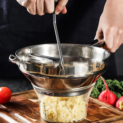 Potato Masher Stainless Steel Vegetable Fruits Puree Pressing Tool Pumpkin Grinder Food Mashing Kitchen Accessories