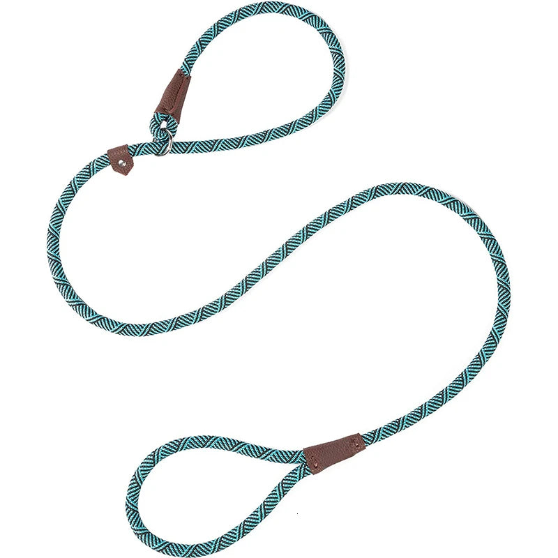 Durable Slip Rope Dog Leash Collar 2 in 1 Adjustable Loop Collar Comfortable Small Meidum Large Pet Harness Leash