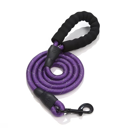 Pet Leash Reflective Strong Dog Leash 1.5M Long with Comfortable Padded Handle Heavy Duty Training Durable Nylon Rope Leashes