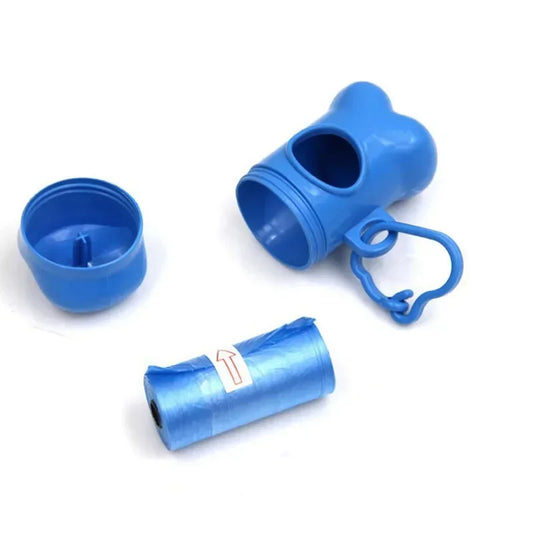 Pet Poop Bag Set Garbage Carrier Holder Pet Dog Bone Shape Trash Bag Dispenser Storage Box Clean up Waste Bag