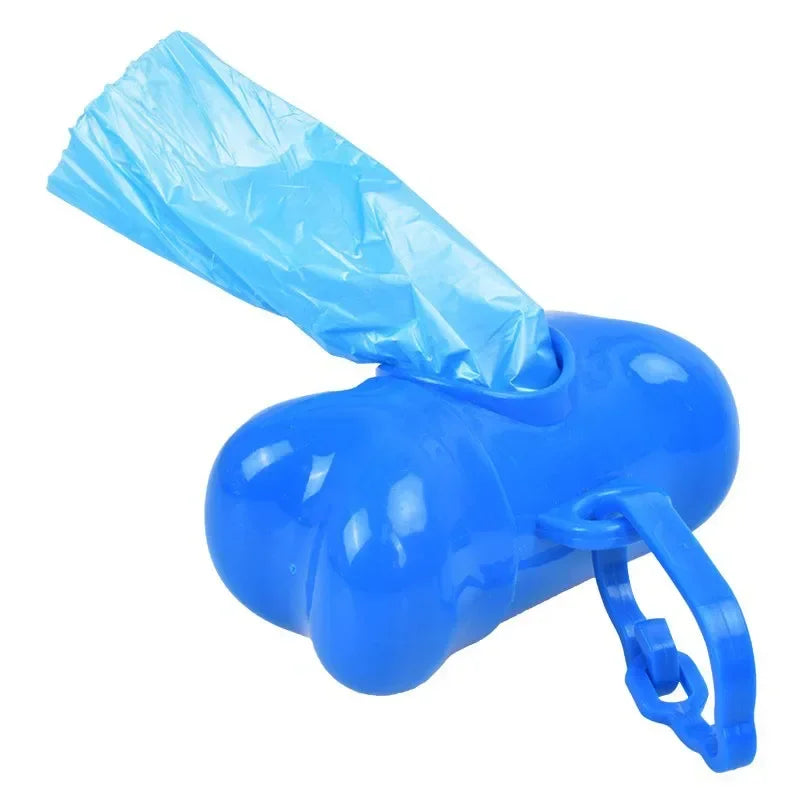 Pet Poop Bag Set Garbage Carrier Holder Pet Dog Bone Shape Trash Bag Dispenser Storage Box Clean up Waste Bag