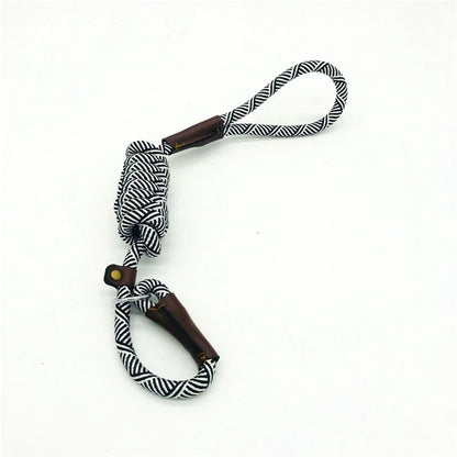 Durable Slip Rope Dog Leash Collar 2 in 1 Adjustable Loop Collar Comfortable Small Meidum Large Pet Harness Leash