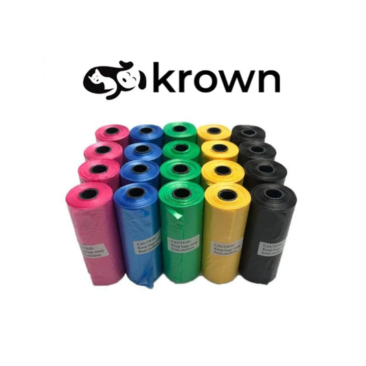 - Dog Poop Bags of 150/300/600/900/1200/1500 Multicolor or Black Poop Bags for Dogs Pet Bags in Black and Multicolor for Excrement and Pet Feces