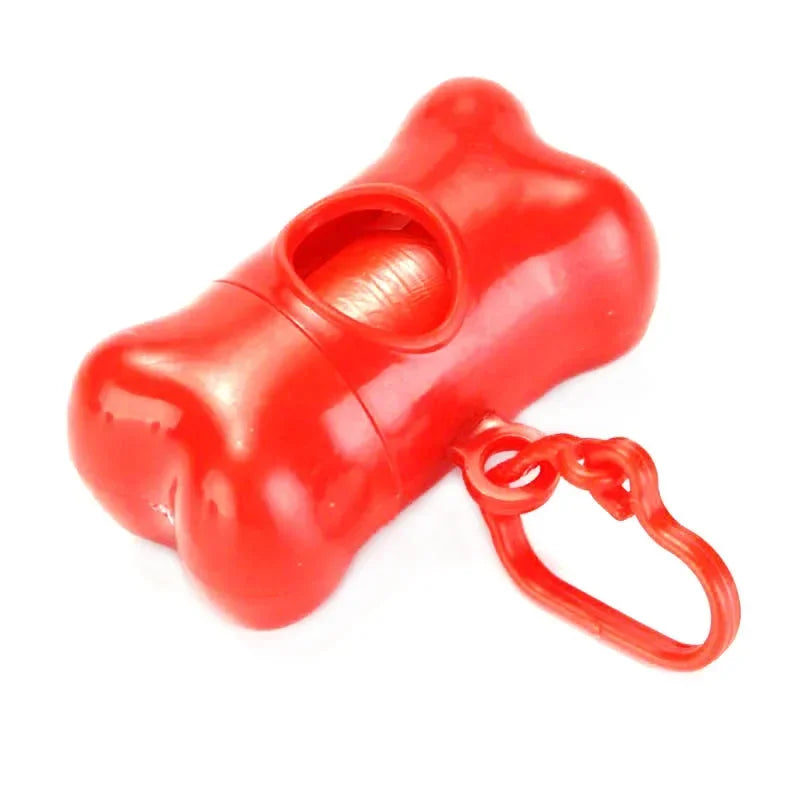Pet Poop Bag Set Garbage Carrier Holder Pet Dog Bone Shape Trash Bag Dispenser Storage Box Clean up Waste Bag
